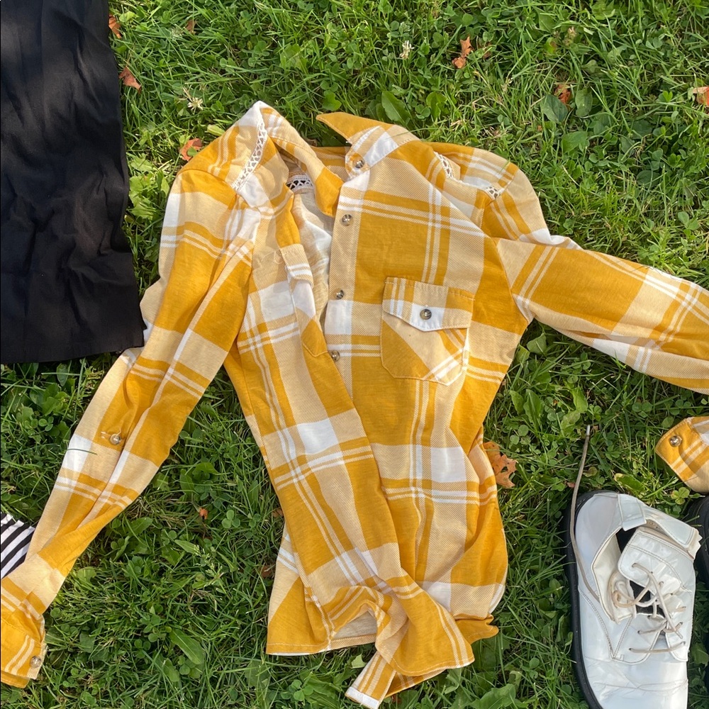 Yellow Plaid Shirt